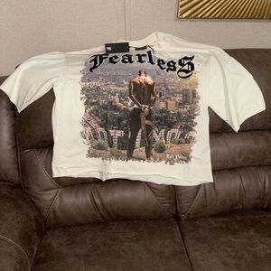 Fearless Graphic Men's Shirt - Cream